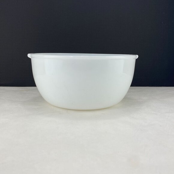 Glasbake Other - Vintage Glasbake Sunbeam White Glass Mixing Bowl